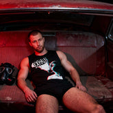 EXHALE Muscle Tee – Gas Mask Edition